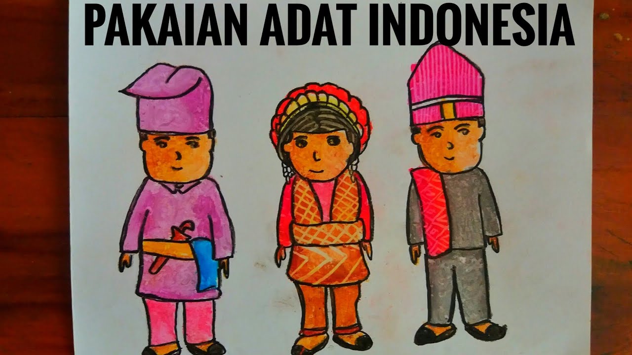 Detail Mewarnai Gambar Pakaian Adat Indonesia Nomer 8