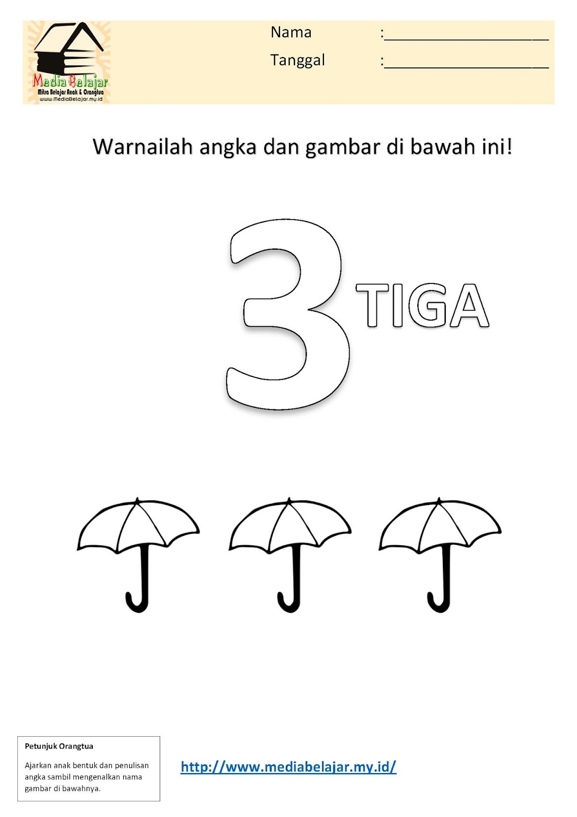 Detail Mewarnai Gambar Payung Nomer 34