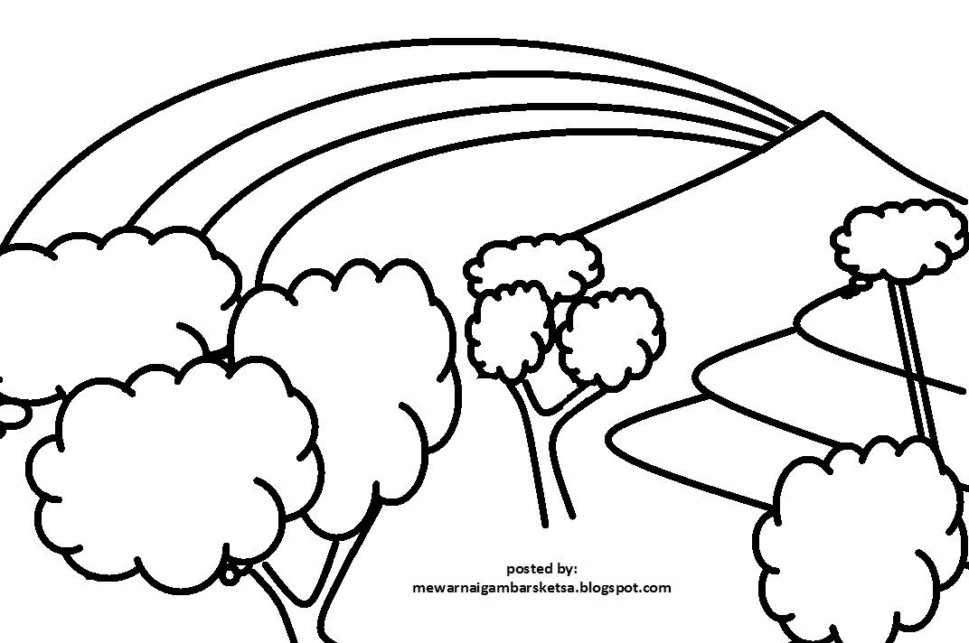 Detail Mewarnai Gambar Pelangi Nomer 31