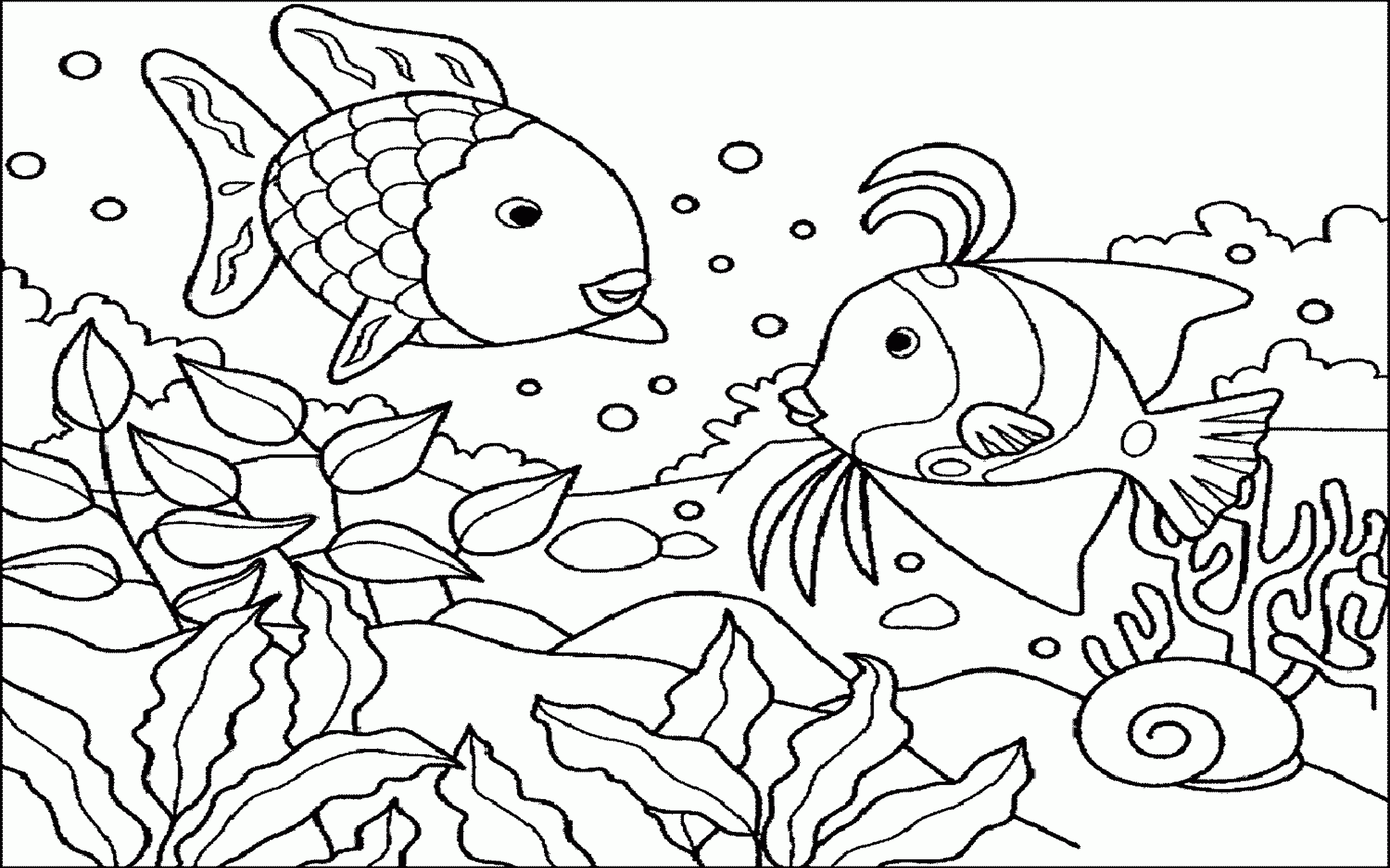 Detail Mewarnai Gambar Pemandangan Bawah Laut Koleksi Nomer 49
