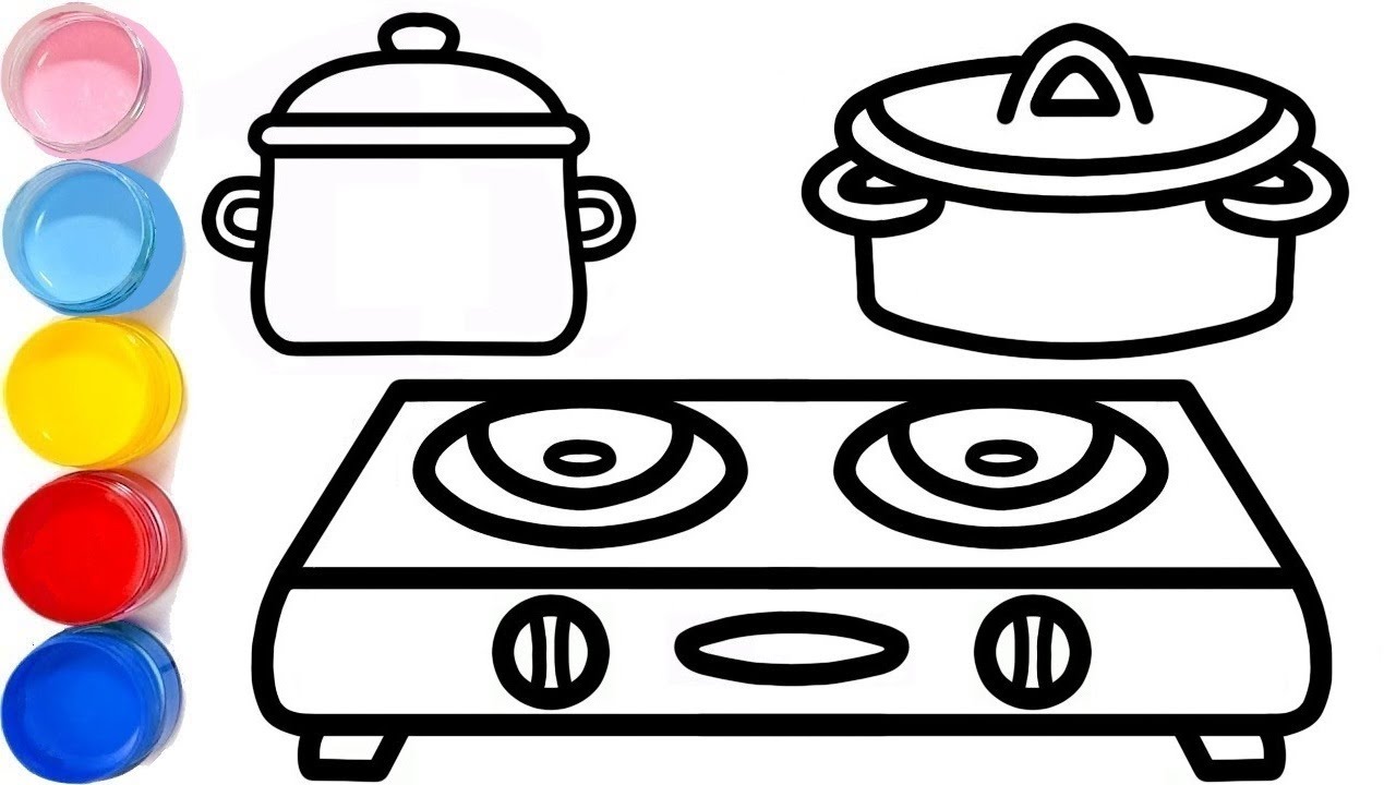 Detail Mewarnai Gambar Peralatan Dapur Nomer 2