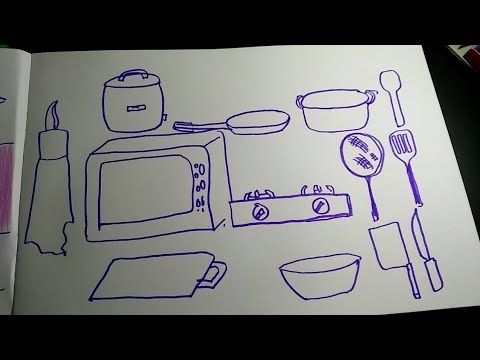 Detail Mewarnai Gambar Peralatan Dapur Nomer 40