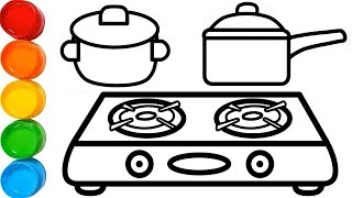 Detail Mewarnai Gambar Peralatan Dapur Nomer 44