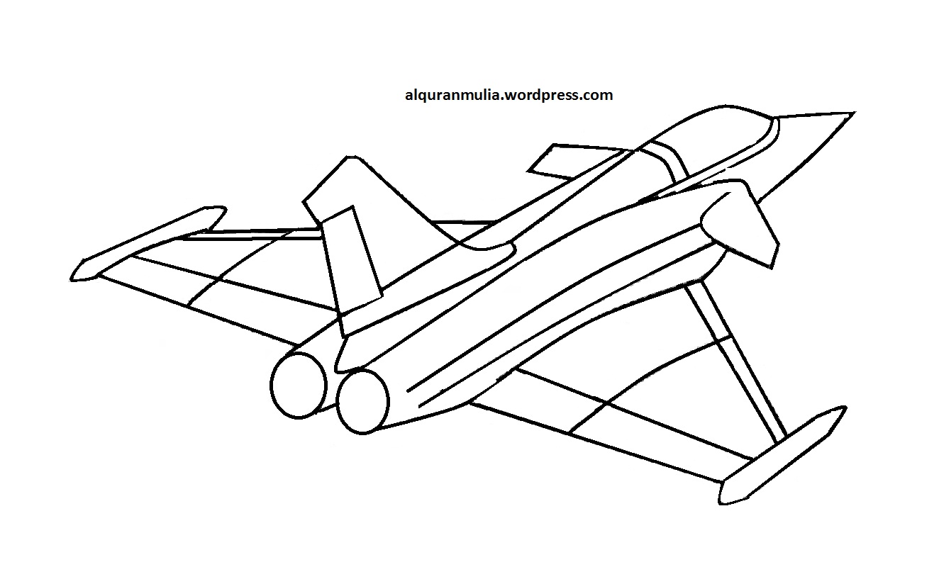 Detail Mewarnai Gambar Pesawat Jet Nomer 15