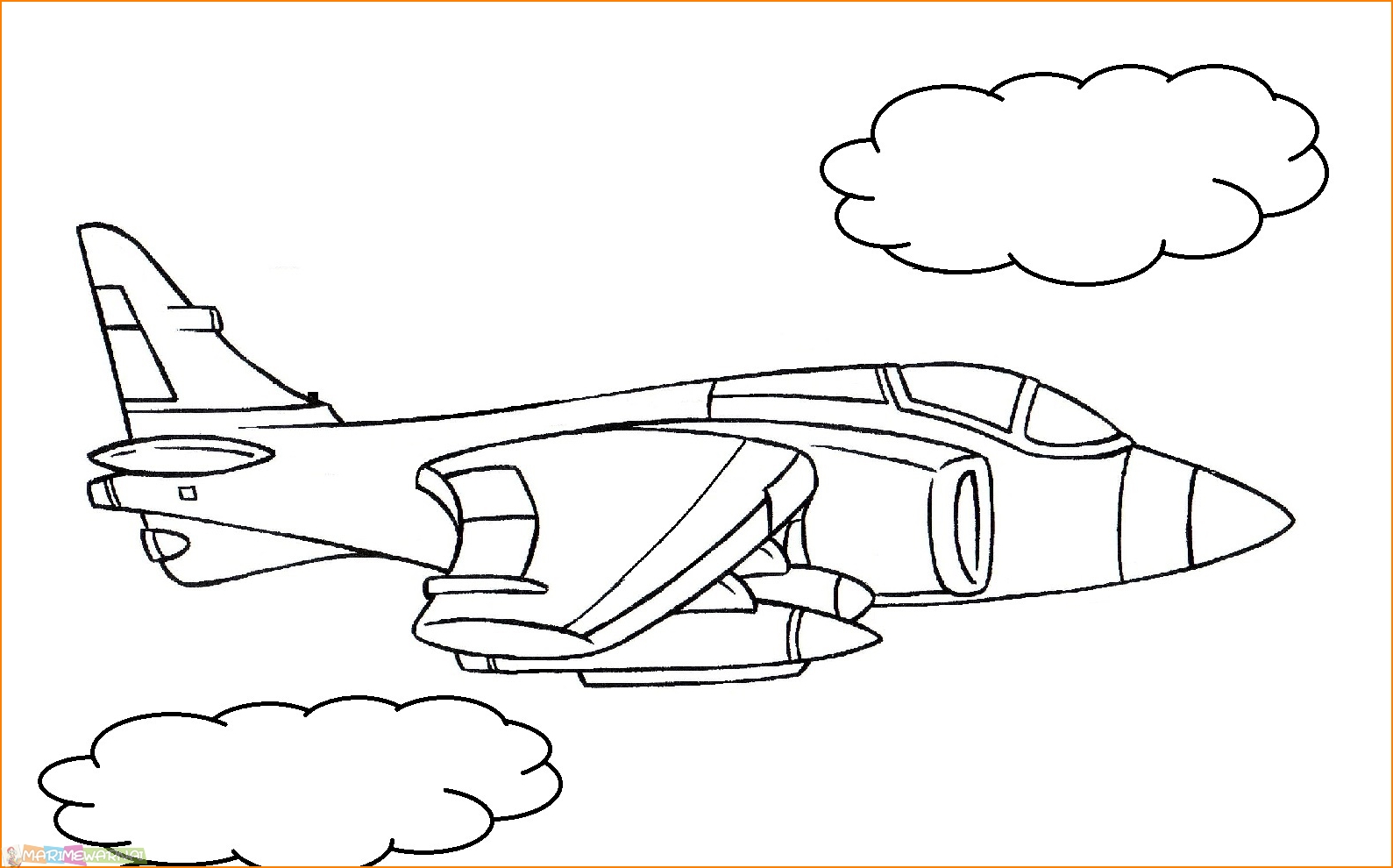 Detail Mewarnai Gambar Pesawat Jet Nomer 43