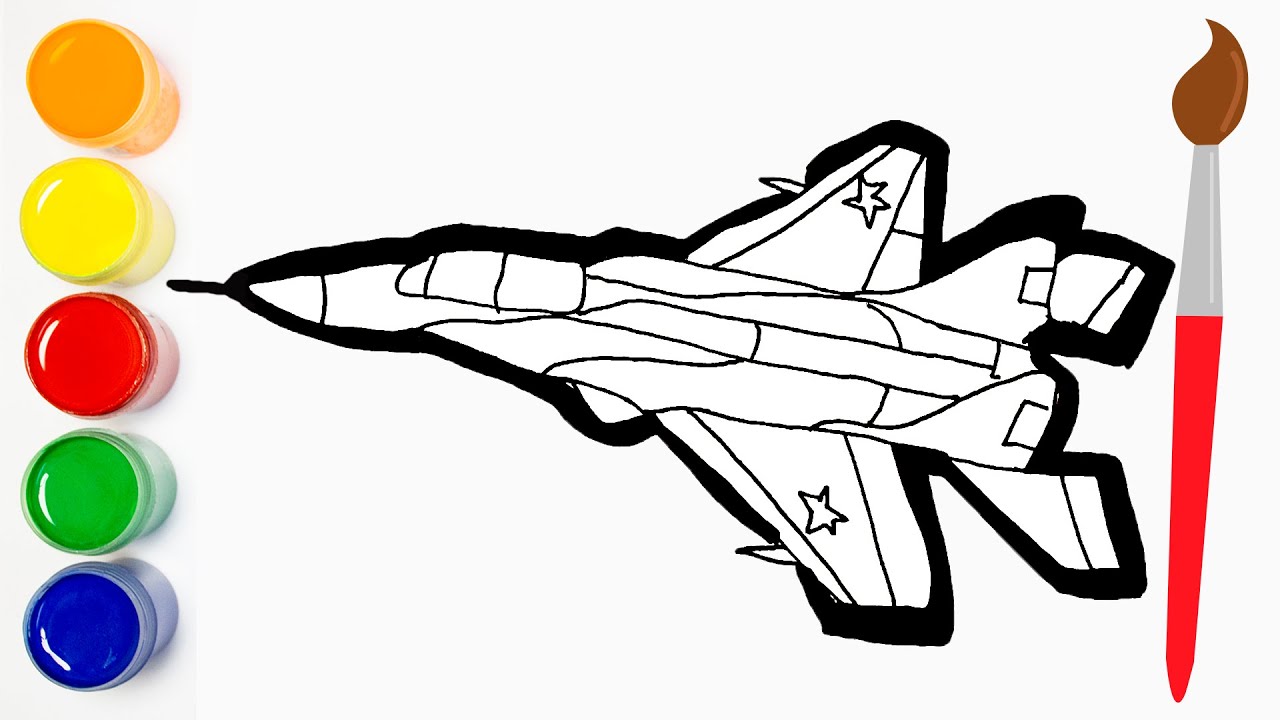 Detail Mewarnai Gambar Pesawat Tempur Nomer 12