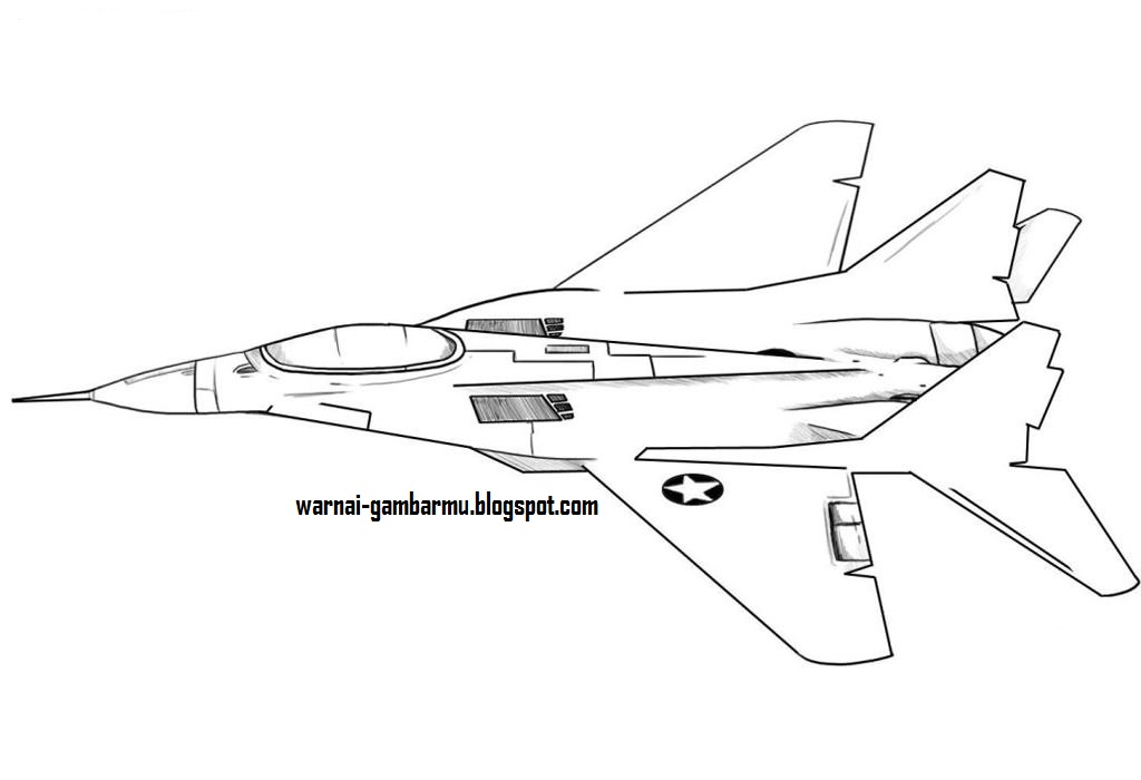 Detail Mewarnai Gambar Pesawat Tempur Nomer 42