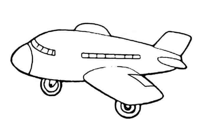 Mewarnai Gambar Pesawat Untuk Anak Tk - KibrisPDR