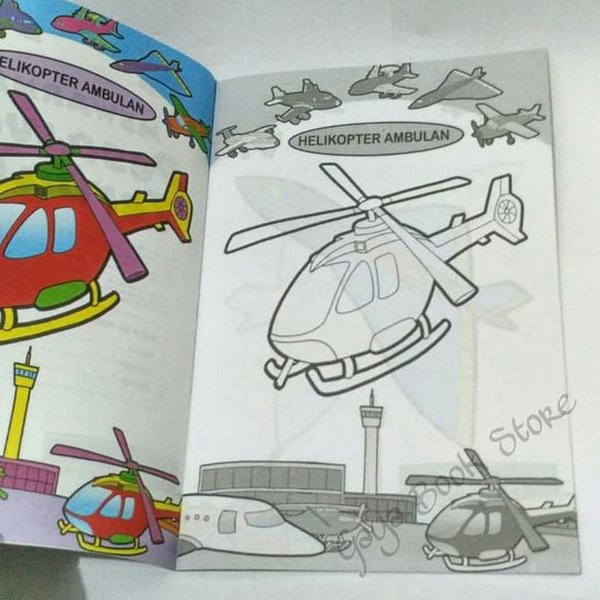 Detail Mewarnai Gambar Pesawat Untuk Anak Tk Nomer 50