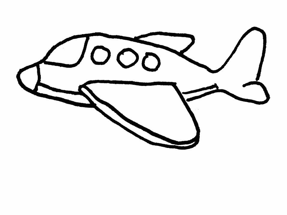Detail Mewarnai Gambar Pesawat Untuk Paud Nomer 8