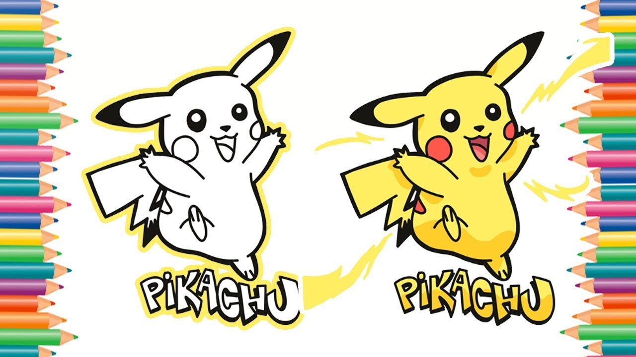 Detail Mewarnai Gambar Pikachu Nomer 43