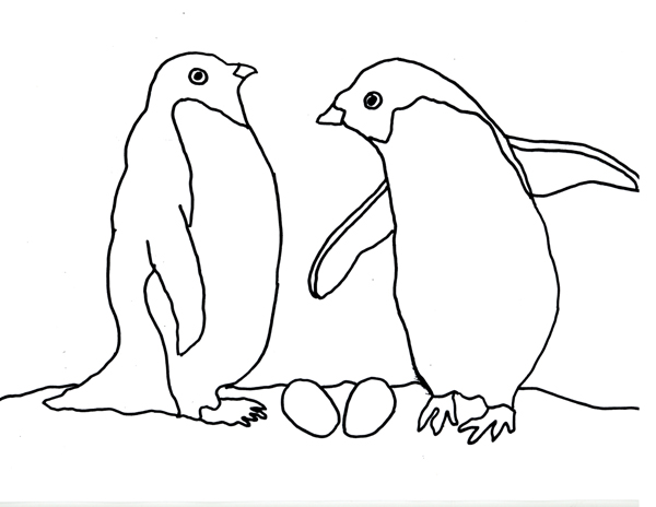 Detail Mewarnai Gambar Pinguin Nomer 8