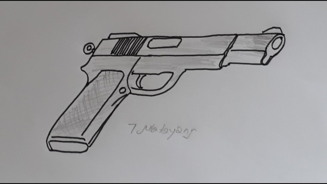 Detail Mewarnai Gambar Pistol Nomer 20