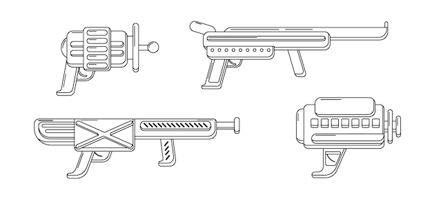 Detail Mewarnai Gambar Pistol Nomer 33