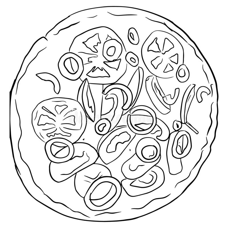 Detail Mewarnai Gambar Pizza Nomer 31