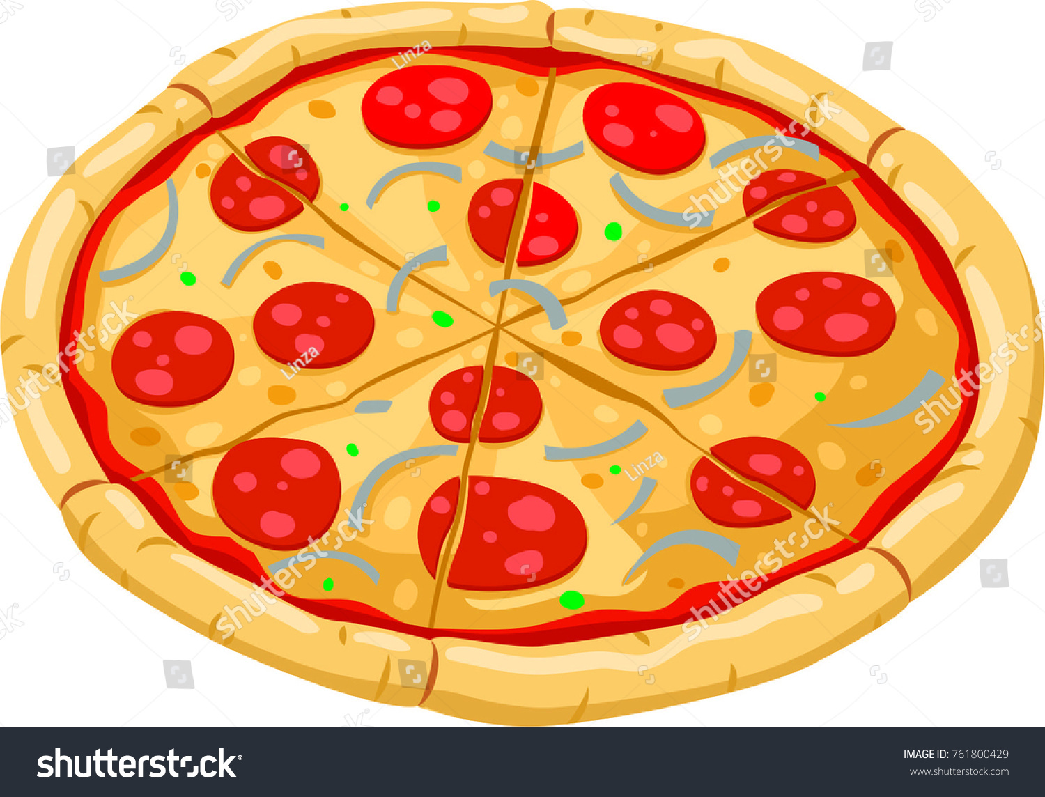 Detail Mewarnai Gambar Pizza Nomer 6