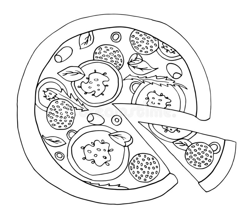 Detail Mewarnai Gambar Pizza Nomer 54