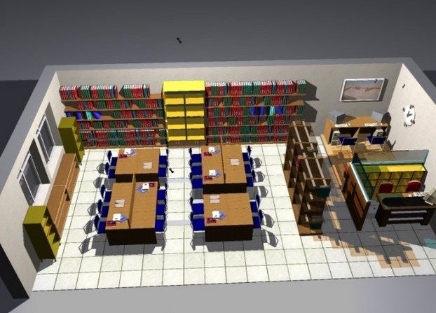 Detail Desain Ruang Perpustakaan Sekolah Nomer 5