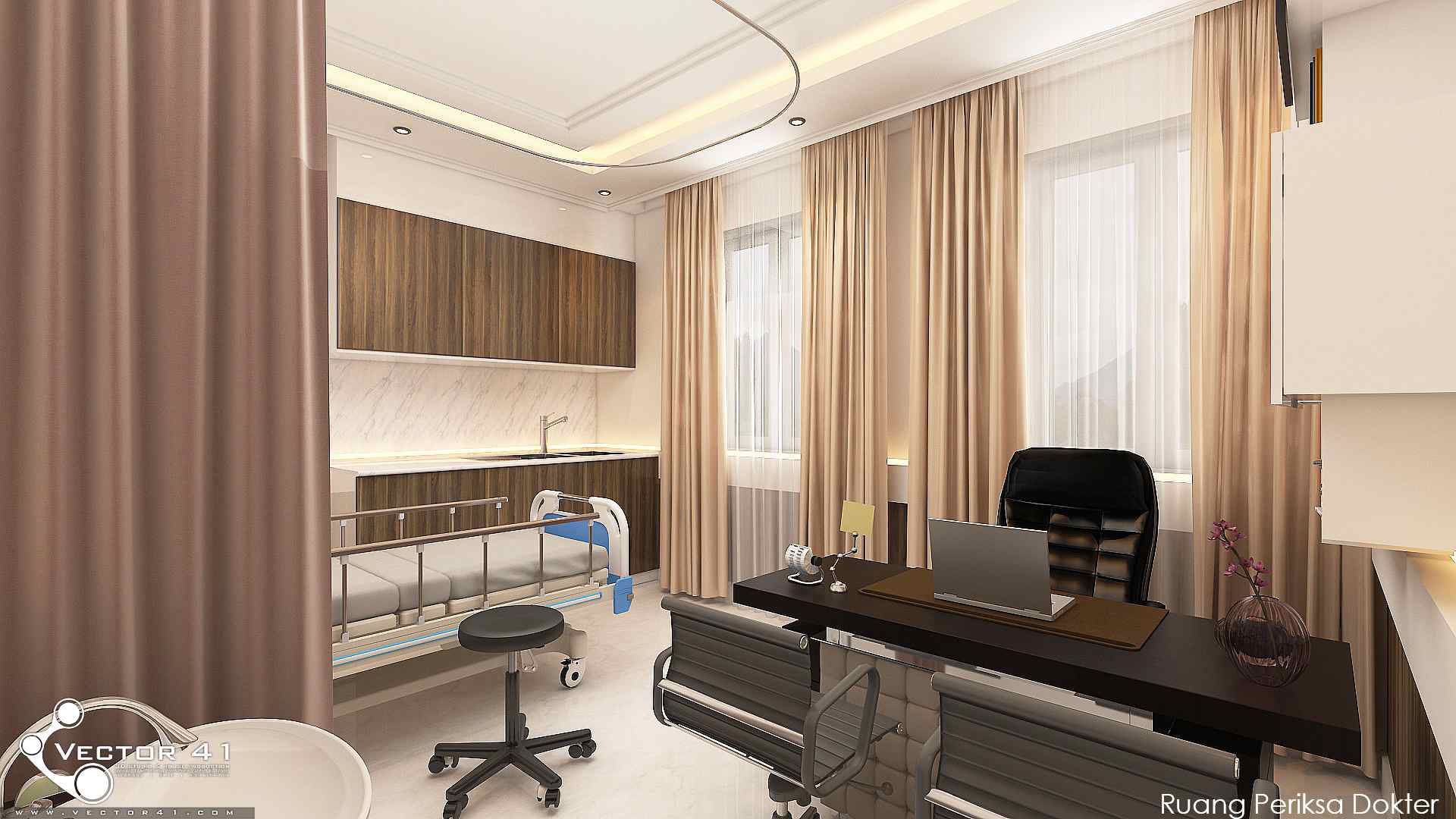 Detail Desain Ruang Praktek Dokter Umum Nomer 8