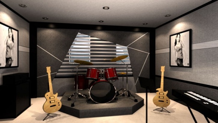 Detail Desain Ruang Studio Musik Minimalis Nomer 32