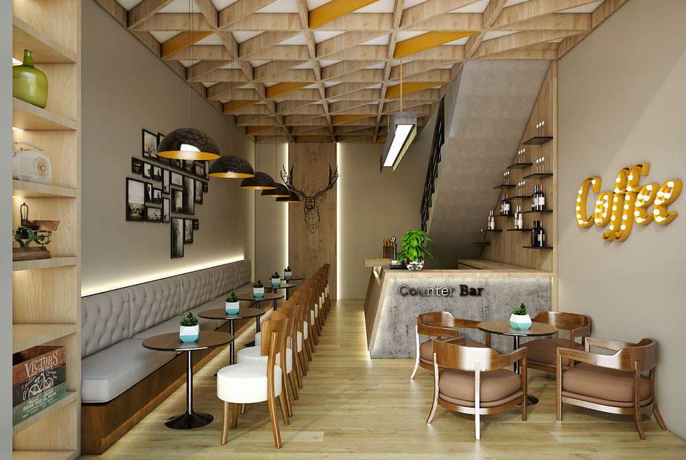Detail Desain Ruangan Cafe Minimalis Nomer 2