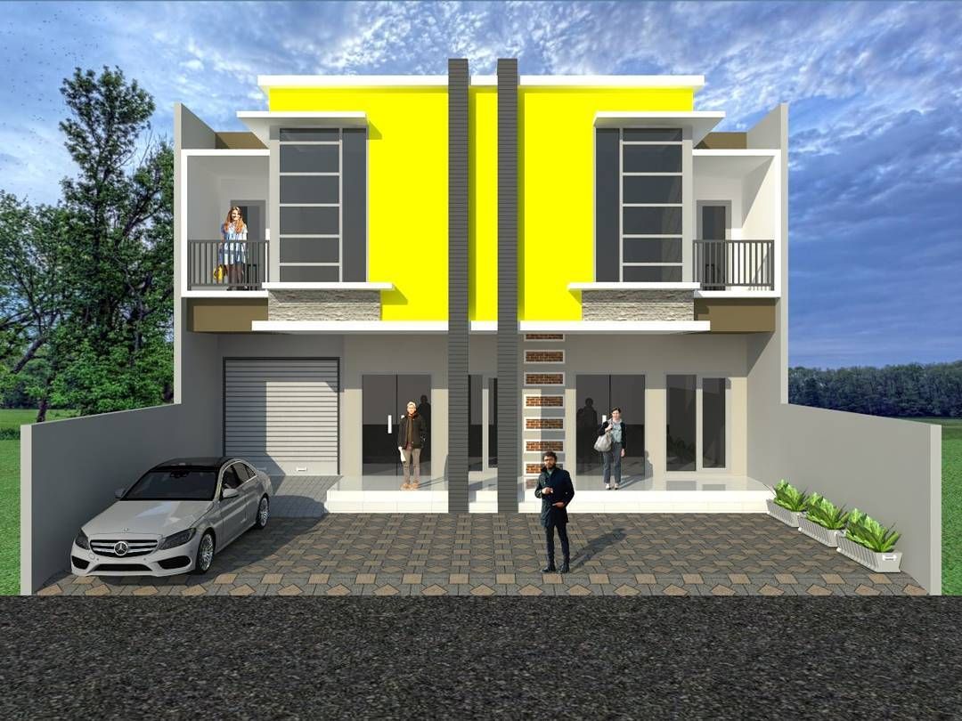 Detail Desain Ruko 2 Lantai Lebar 6 Meter Nomer 13