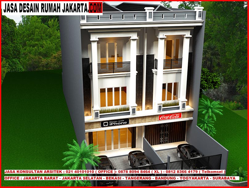 Detail Desain Ruko 2 Lantai Lebar 6 Meter Nomer 26