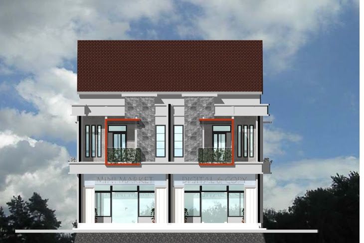 Detail Desain Ruko 2 Lantai Modern Nomer 16