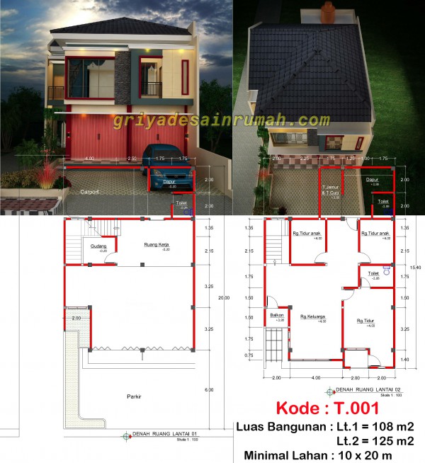 Detail Desain Ruko Lantai 2 Nomer 39