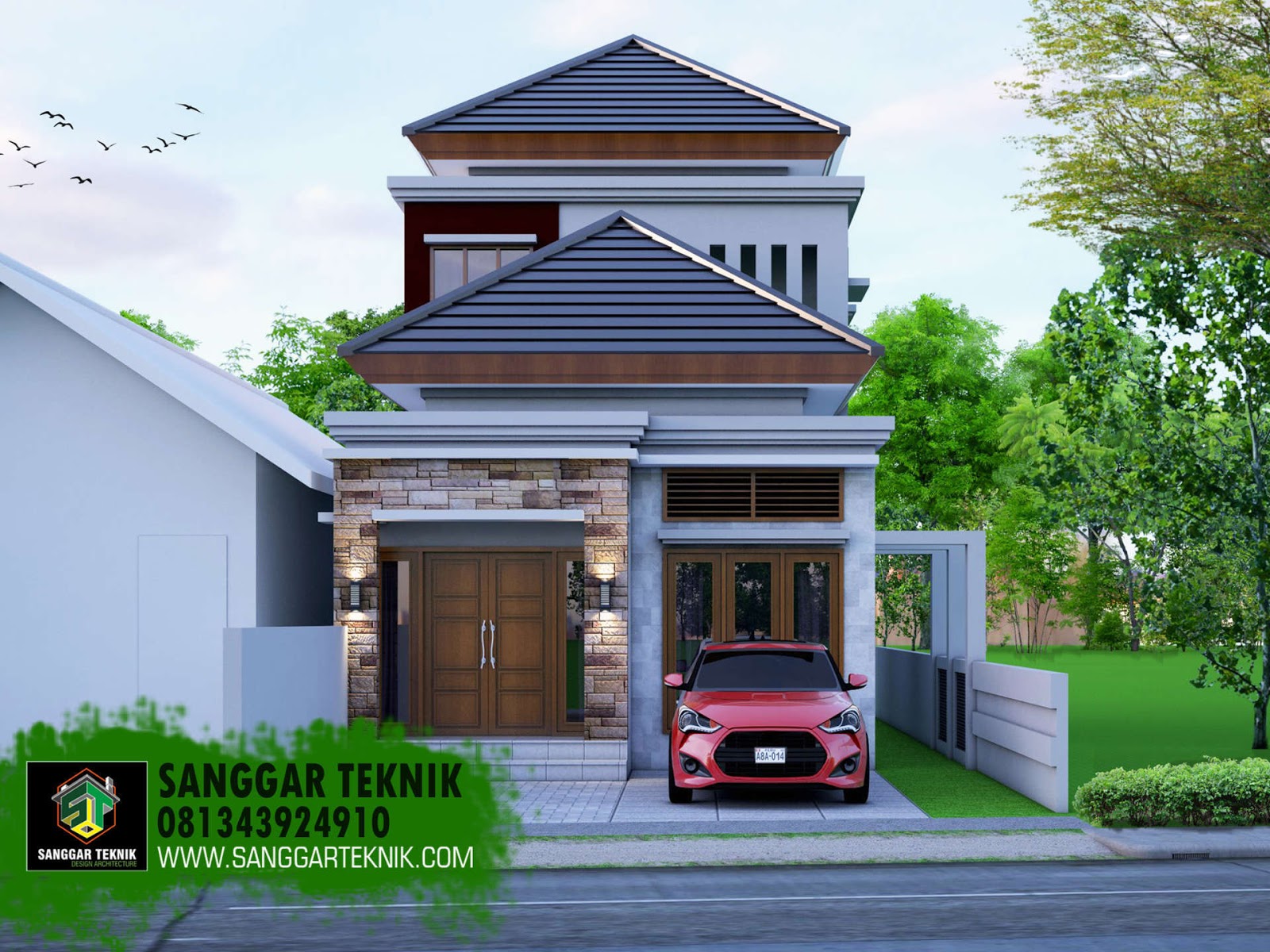 Detail Desain Rumah 1 1 2 Lantai Nomer 20