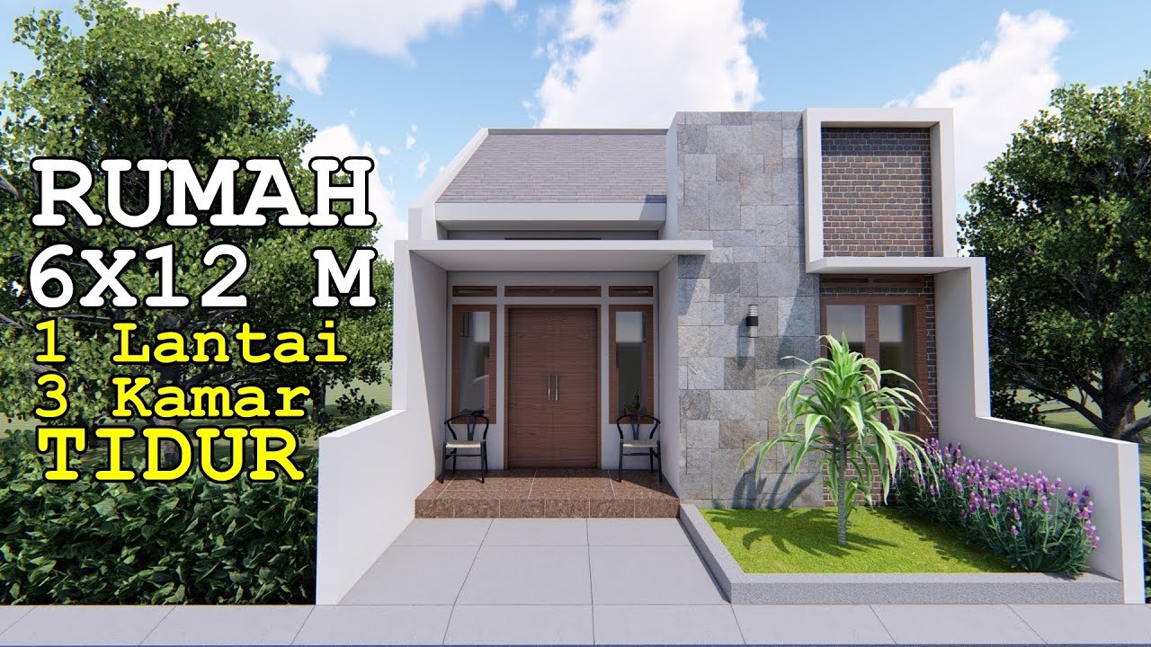 Detail Desain Rumah 1 Lantai 3 Kamar Nomer 42