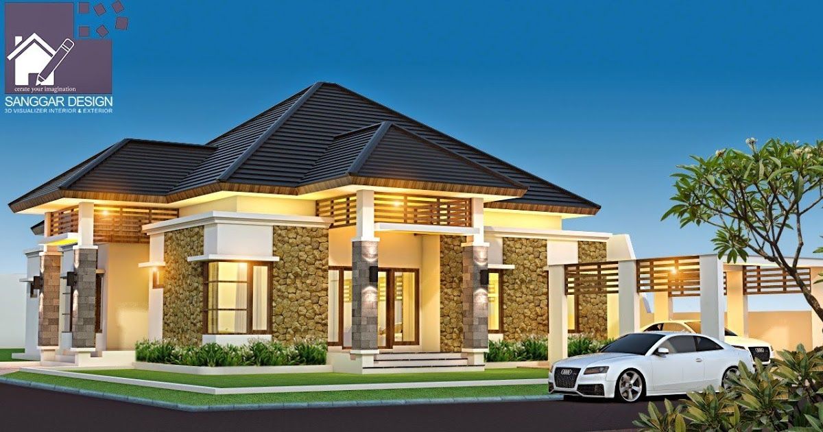 Detail Desain Rumah 1 Lantai Mewah Nomer 15