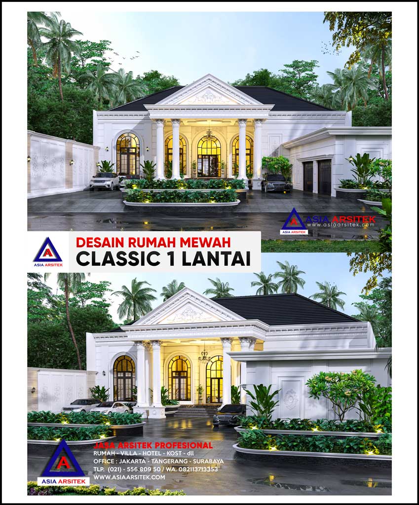 Detail Desain Rumah 1 Lantai Mewah Nomer 35