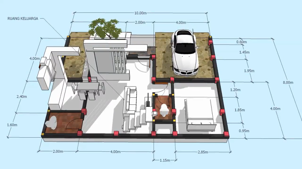 Detail Desain Rumah 10 X 8 Nomer 26