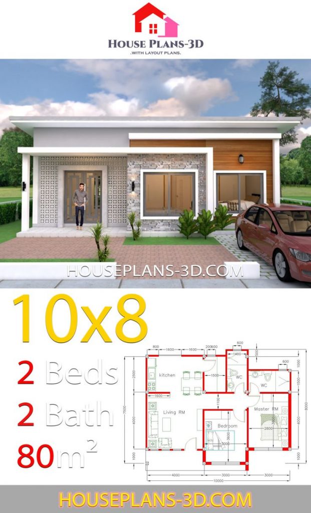 Detail Desain Rumah 10 X 8 Nomer 40