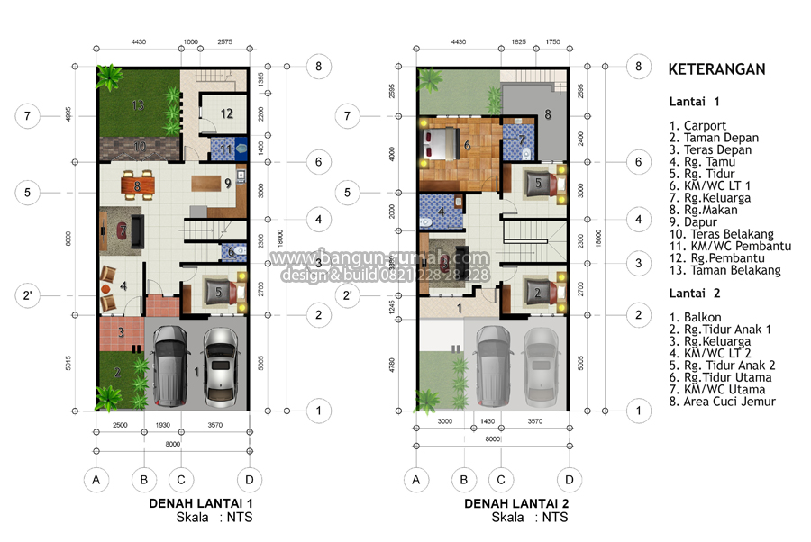Detail Desain Rumah 10 X 8 Nomer 50