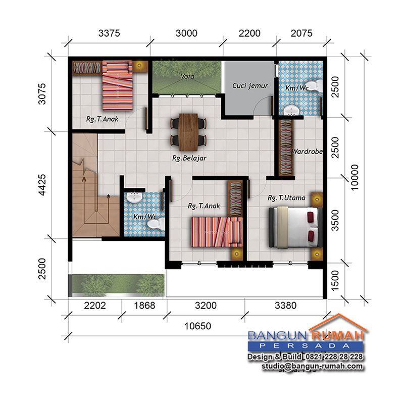Desain Rumah 10 X 8 Meter 52+ Koleksi Gambar