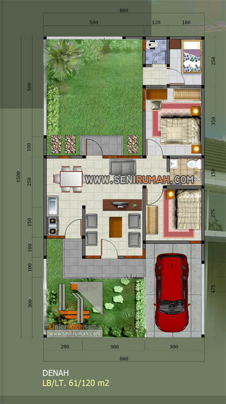 Detail Desain Rumah 100m2 Nomer 52