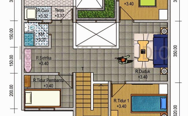 Detail Desain Rumah 12x8 Nomer 30