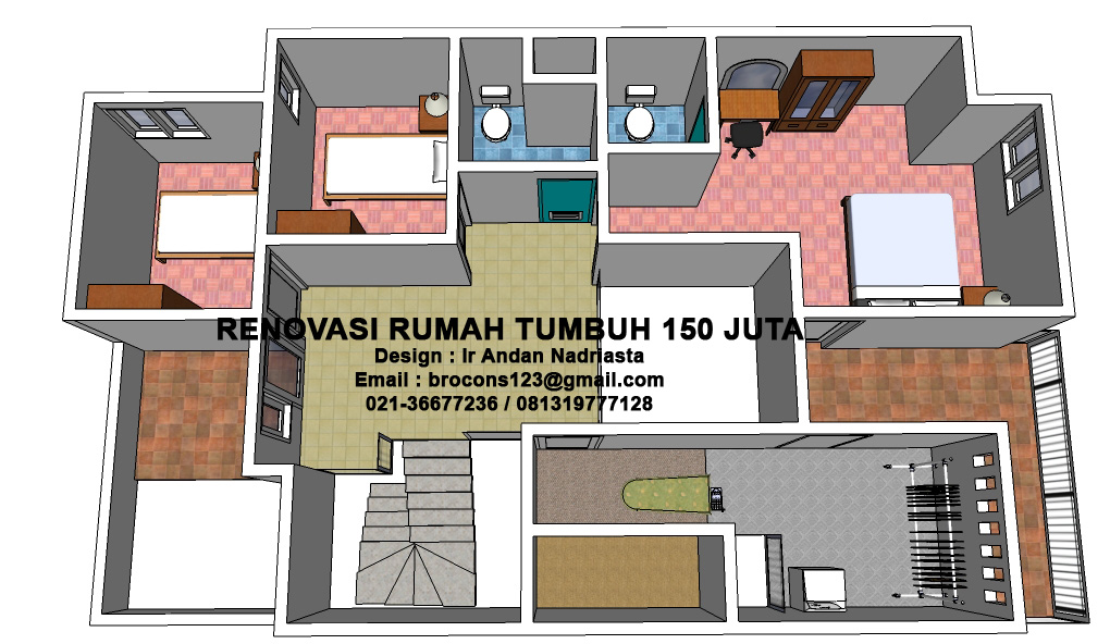 Detail Desain Rumah 150 Juta Nomer 15