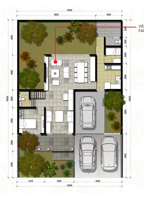 Detail Desain Rumah 2 Garasi Mobil Nomer 13