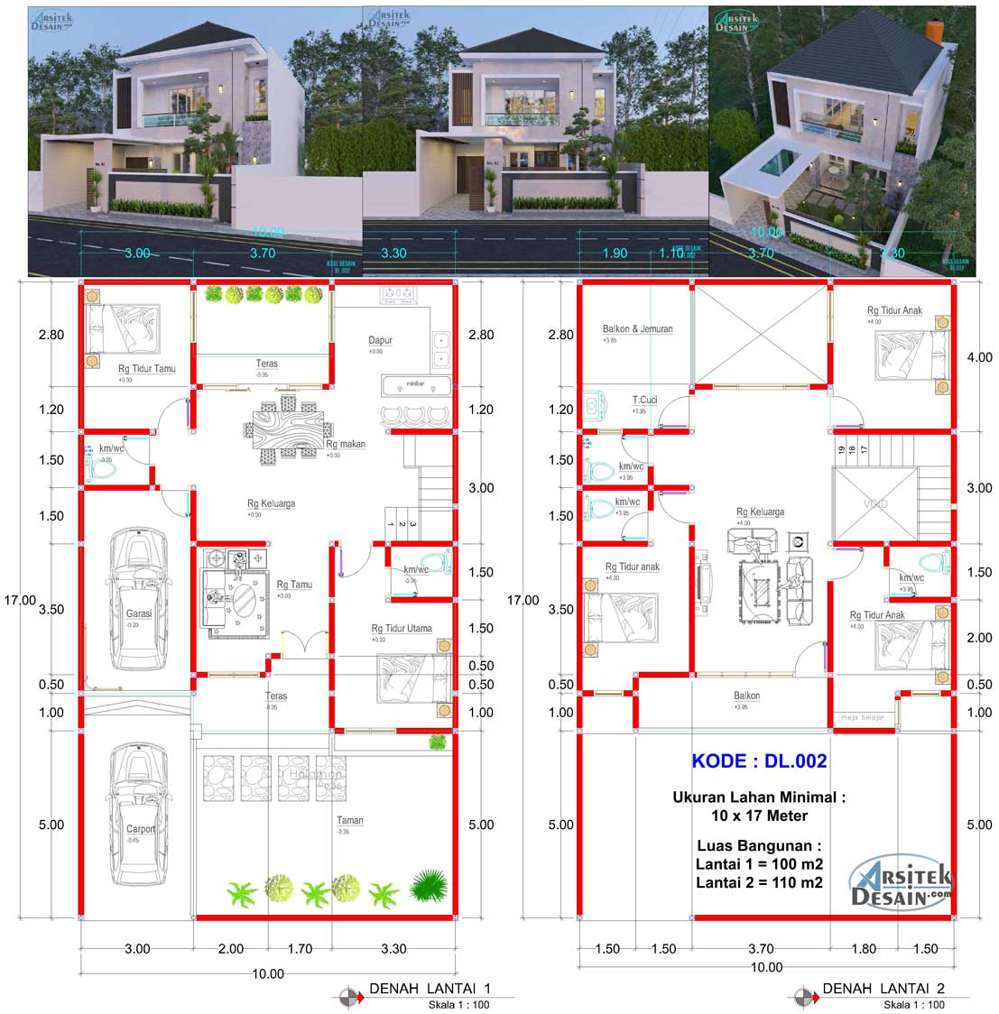 Detail Desain Rumah 2 Kamar Minimalis Nomer 53