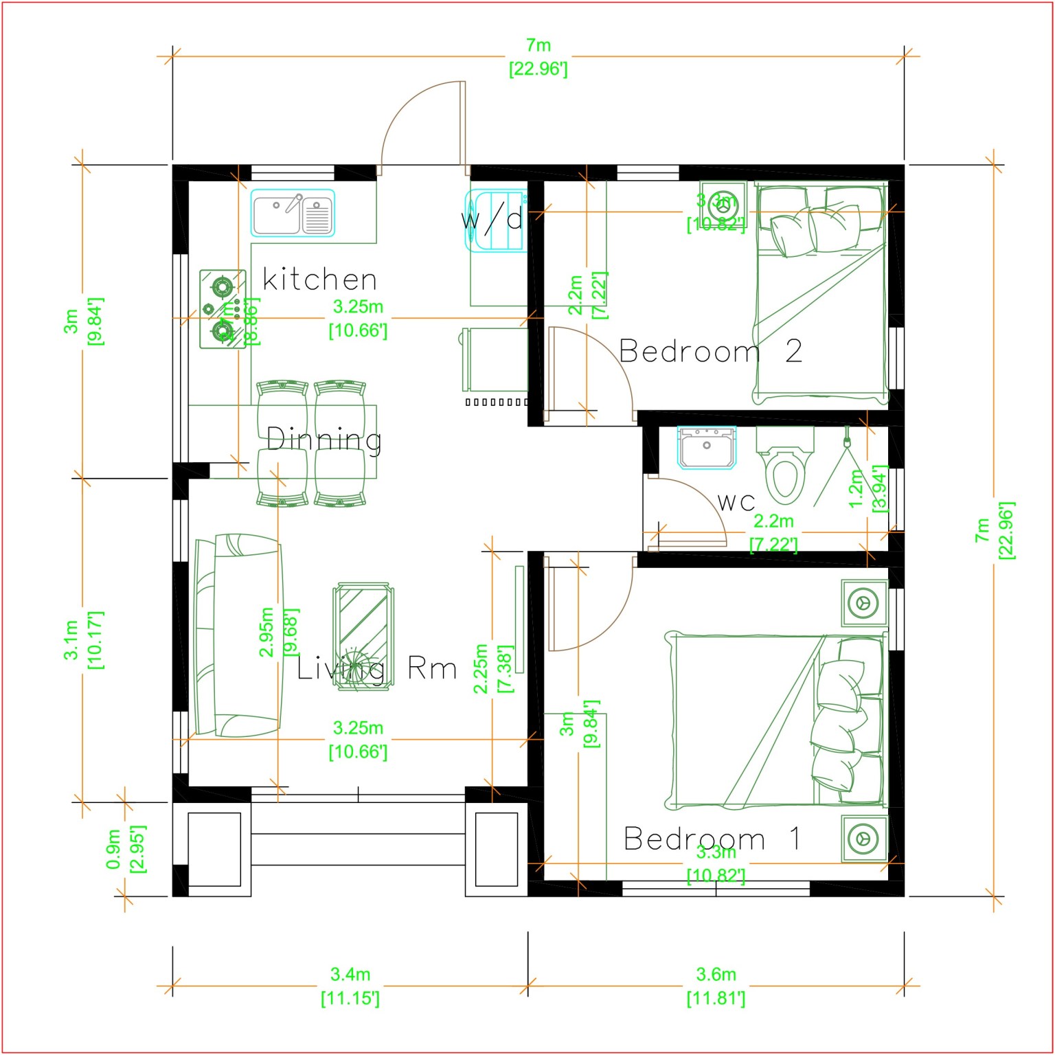 Detail Desain Rumah 2 Kamar Sederhana Nomer 51