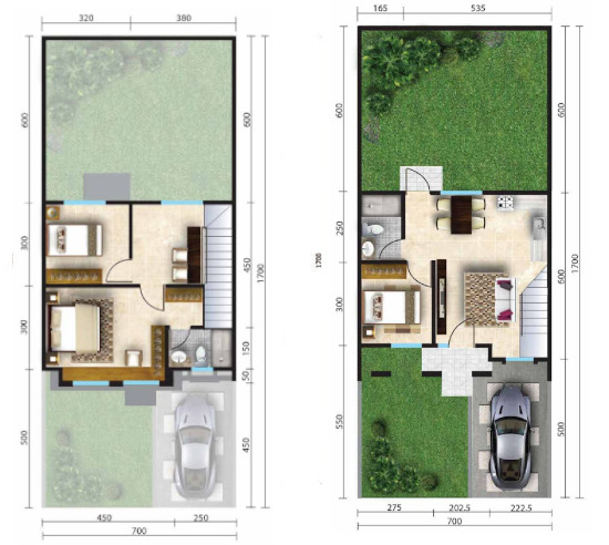 Detail Desain Rumah 2 Lantai 3 Kamar Tidur Nomer 32