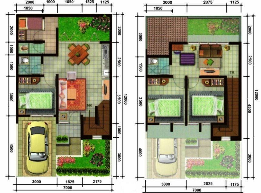 Detail Desain Rumah 2 Lantai 3 Kamar Tidur Nomer 36