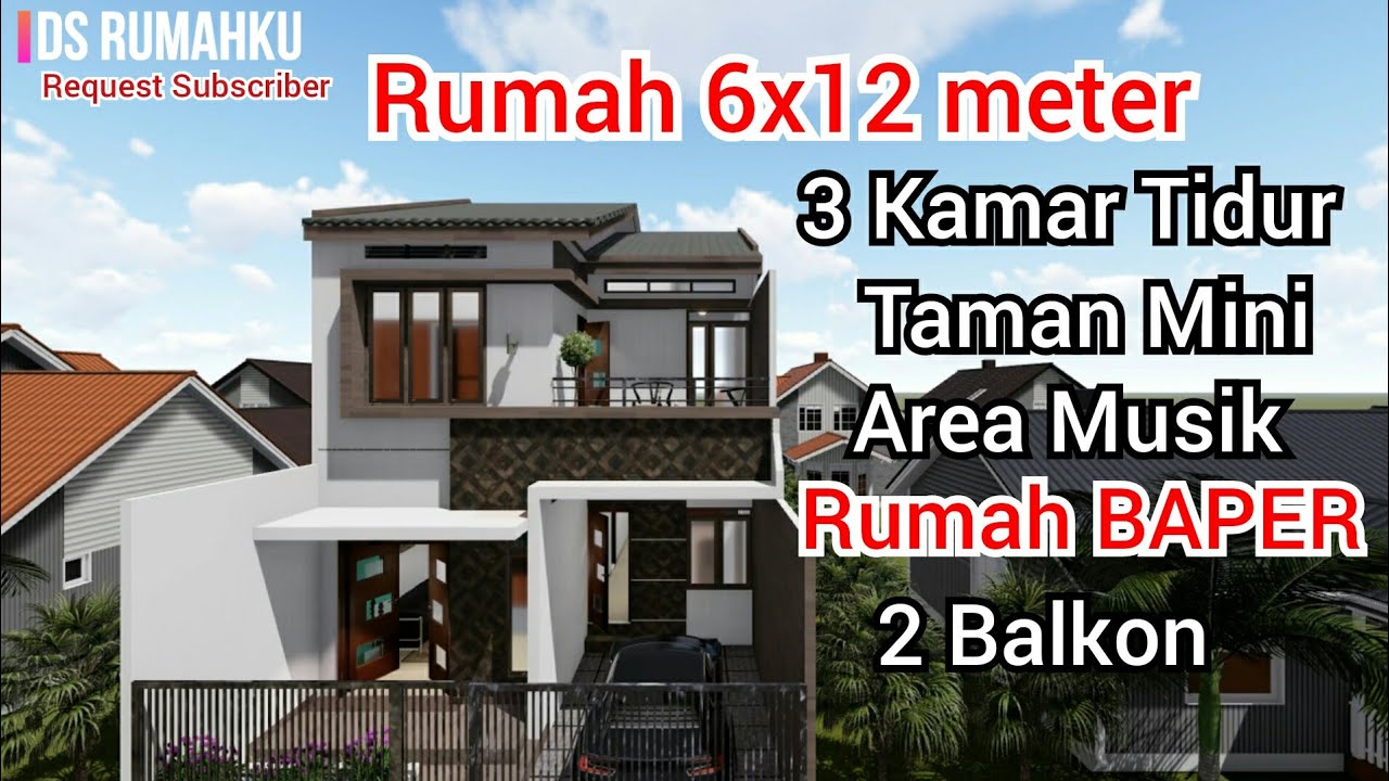 Detail Desain Rumah 2 Lantai 3 Kamar Tidur Nomer 52