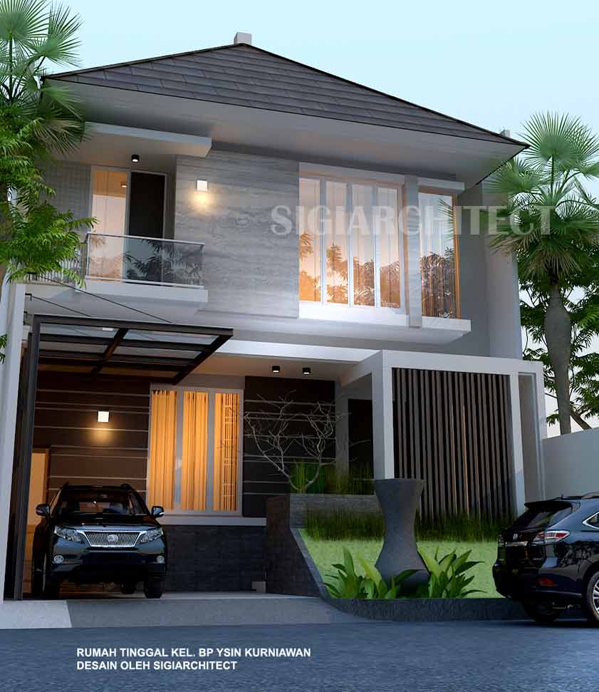 Detail Desain Rumah 2 Lantai Mewah Nomer 36