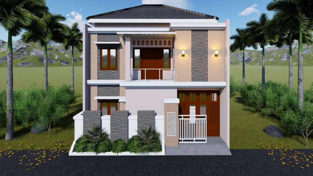 Detail Desain Rumah 2 Tingkat Minimalis Nomer 16