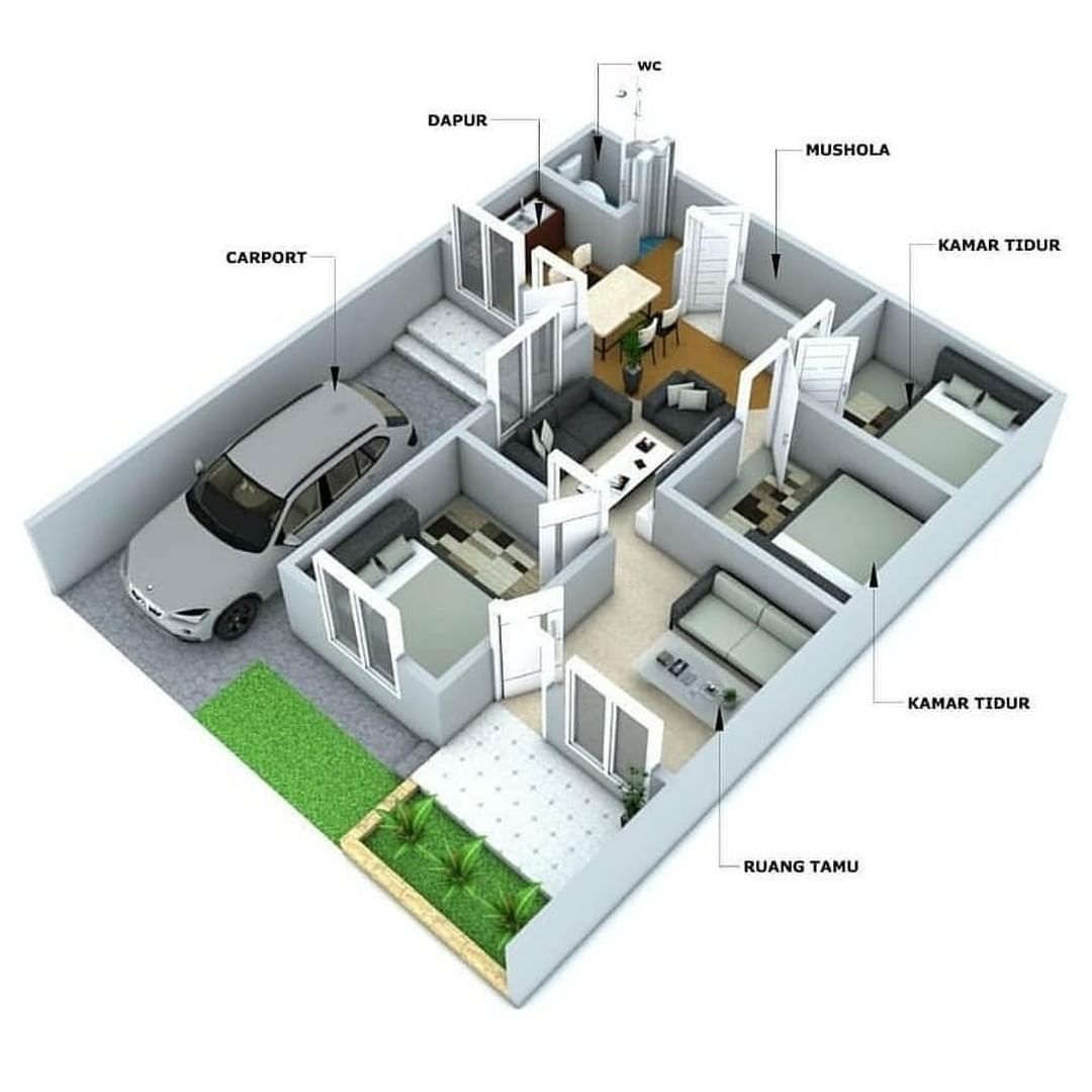 Detail Desain Rumah 3 Kamar Minimalis Nomer 43