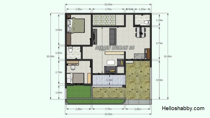 Detail Desain Rumah 3 Tumbak Nomer 52